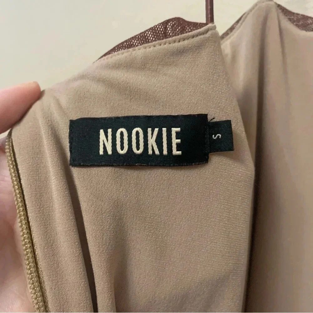 Nookie Mecca Mini Dress in Chocolate Size Small